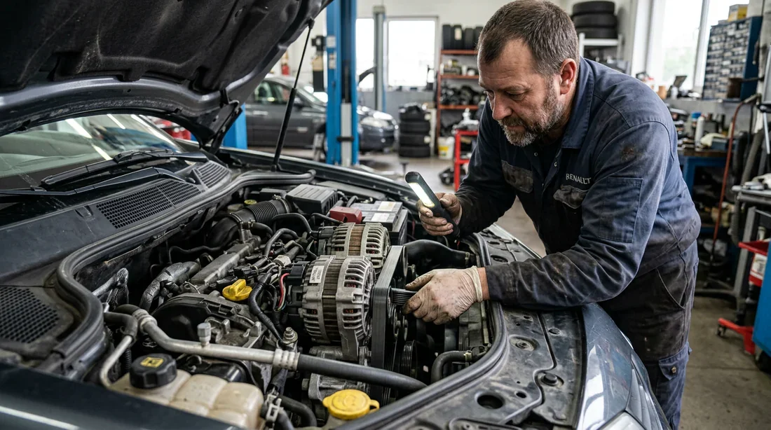Que signifie l'alerte « Panne recharge batterie » sur Mégane 2 ?