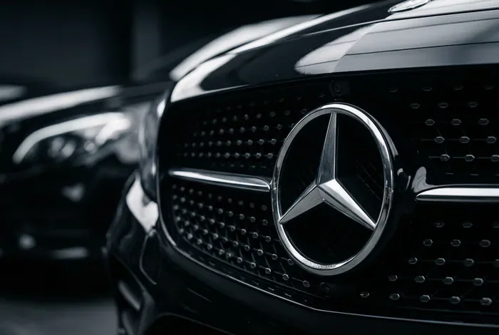 Laisser tourner le moteur d'un véhicule Mercedes à l'arrêt