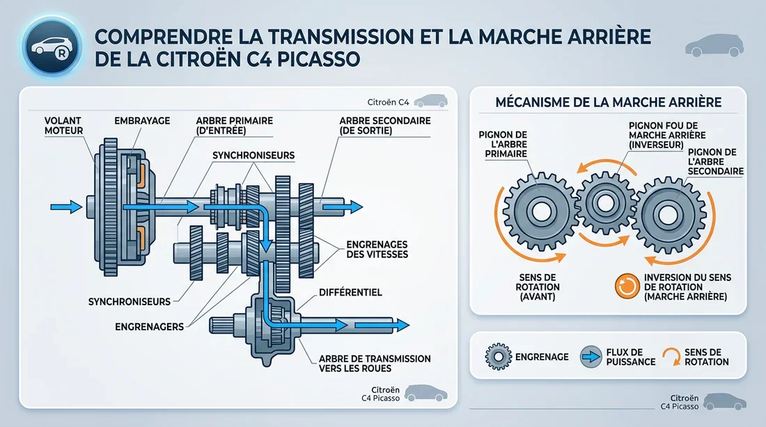 2. Capteur de position ou contacteur de recul hors service